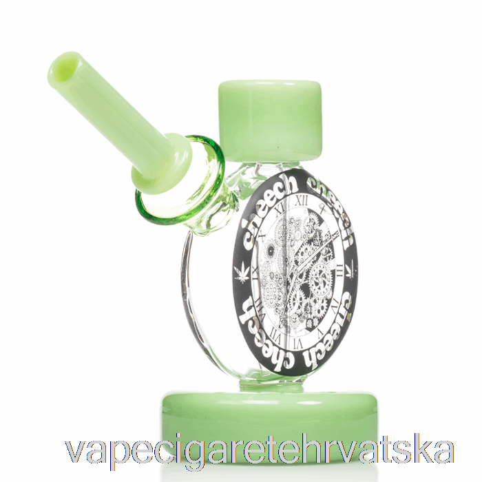 Vape Cigarete Cheech Clock Bubbler Green